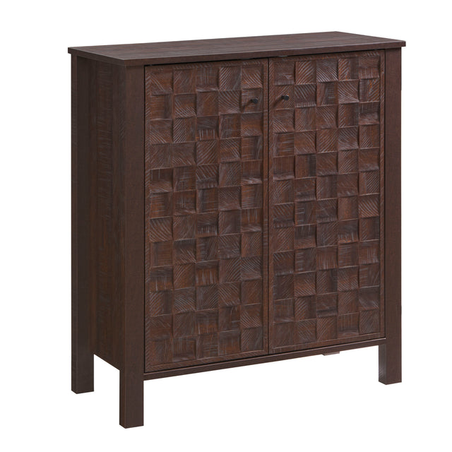 Geometric 3D Decals Shoe Storage Cabinet by OROA