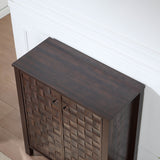 Geometric 3D Decals Shoe Storage Cabinet by OROA