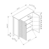 Geometric 3D Decals Shoe Storage Cabinet by OROA