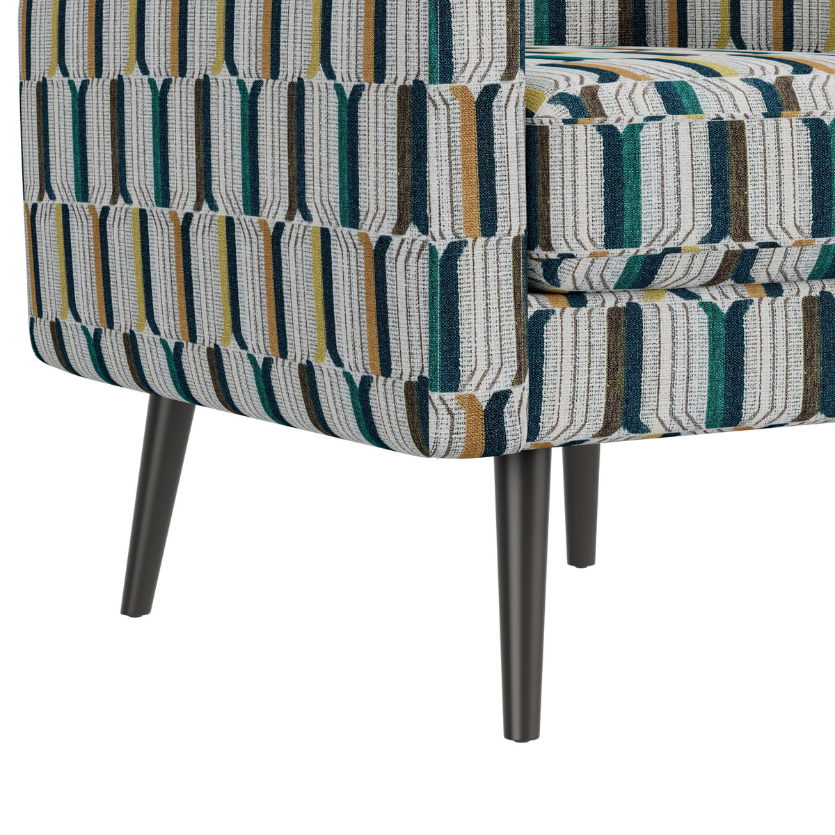 Darien Stripe Pattern Accent Armchair | OROA