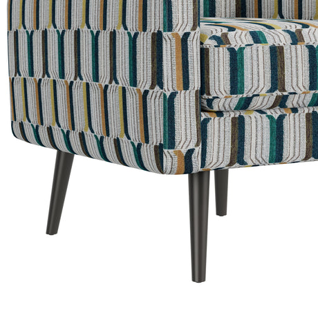 Darien Stripe Pattern Accent Armchair | OROA