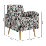 Darien Stripe Pattern Accent Armchair | OROA