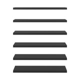 Modern European furniture - Madison Wenge Floating Wall Shelf Set (6) - www.oroa.com