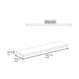 Modern European furniture - Madison Wenge Floating Wall Shelf Set (6) - www.oroa.com