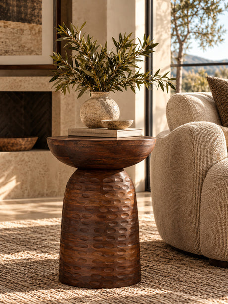 Modern European furniture - Solid Mango Accent Table - www.oroa.com