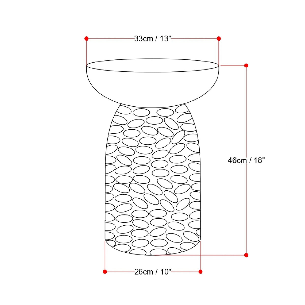 Modern European furniture - Solid Mango Accent Table - www.oroa.com