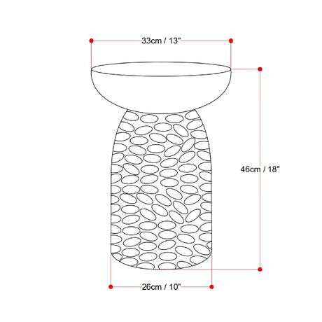 Modern European furniture - Solid Mango Accent Table - www.oroa.com
