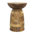 Modern European furniture - Natural Solid Mango Side Table - www.oroa.com