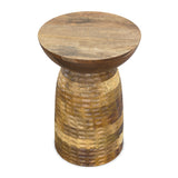Modern European furniture - Natural Solid Mango Side Table - www.oroa.com