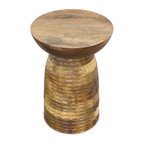 Modern European furniture - Natural Solid Mango Side Table - www.oroa.com
