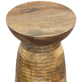 Modern European furniture - Natural Solid Mango Side Table - www.oroa.com