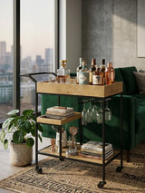 Barnes Natural Bar Cart | OROA