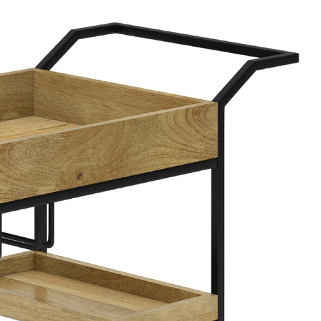 Modern European furniture - Barnes Natural Bar Cart - www.oroa.com
