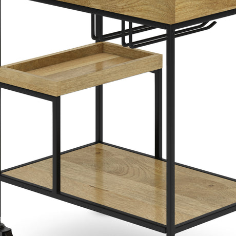 Modern European furniture - Barnes Natural Bar Cart - www.oroa.com