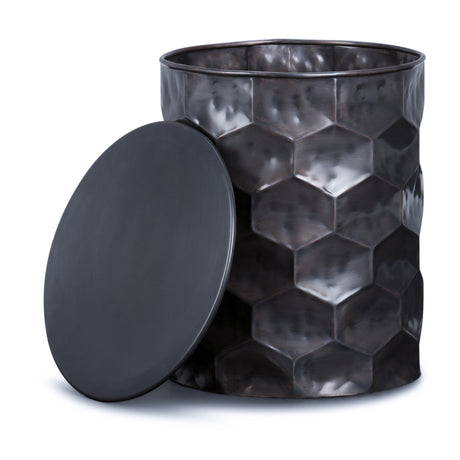 Modern European furniture - Whitney Metal Storage Side Table - www.oroa.com