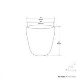 Round Black Metal Side Table | OROA