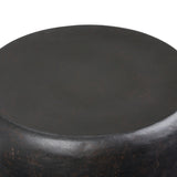 Round Black Metal Side Table | OROA