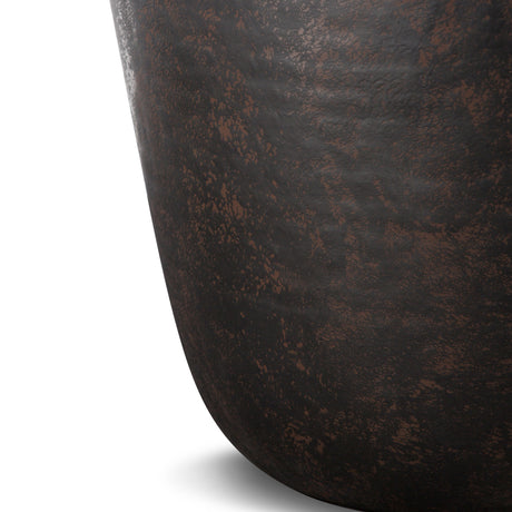 Modern European furniture - Round Black Metal Side Table - www.oroa.com