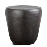 Round Black Metal Side Table | OROA