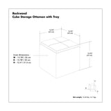 Modern European furniture - Wide Cube Storage Ottoman - www.oroa.com