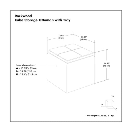 Modern European furniture - Wide Cube Storage Ottoman - www.oroa.com