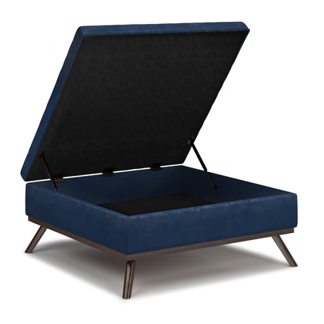 Square Coffee Table Storage Ottoman | OROA