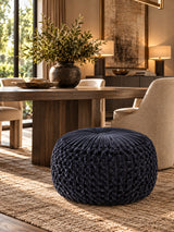 Renee Velvet Tufted Pouf | OROA