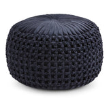 Renee Velvet Tufted Pouf | OROA