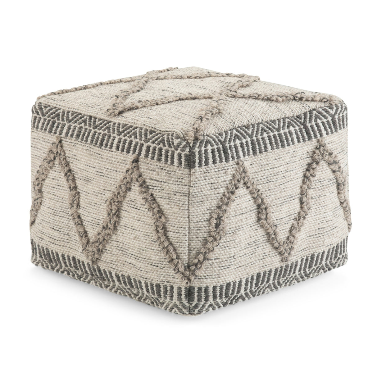 18" Square Woven Pouf | OROA