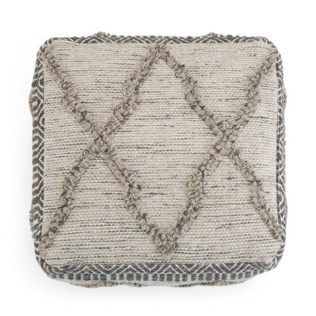 18" Square Woven Pouf | OROA
