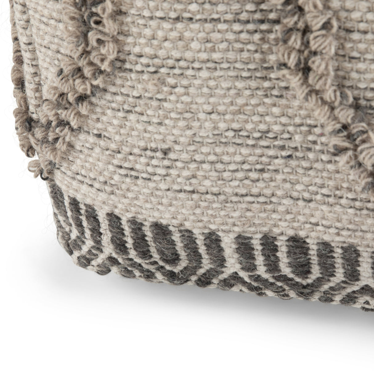 18" Square Woven Pouf | OROA