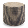 Modern European furniture - Larissa Braided Jute Pouf - www.oroa.com