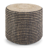 Modern European furniture - Larissa Braided Jute Pouf - www.oroa.com