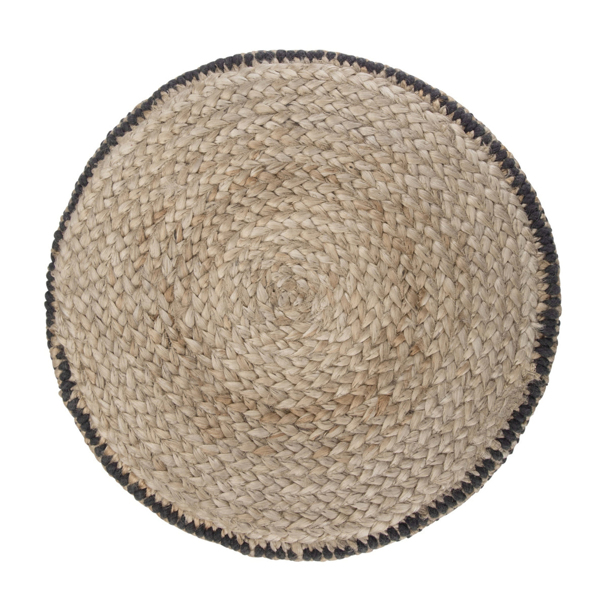 Modern European furniture - Larissa Braided Jute Pouf - www.oroa.com