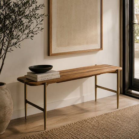 Solid Acacia Wood Bench | OROA