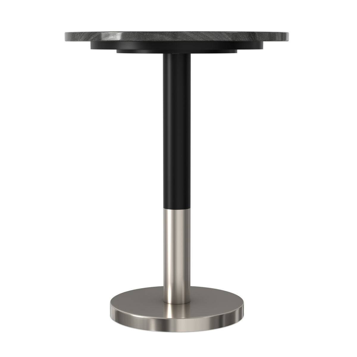 Modern European furniture - Evans Black Natural Marble Top Side Table - www.oroa.com