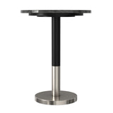 Modern European furniture - Evans Black Natural Marble Top Side Table - www.oroa.com