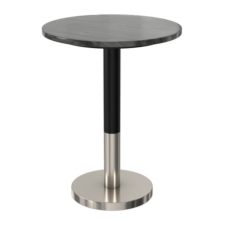 Modern European furniture - Evans Black Natural Marble Top Side Table - www.oroa.com