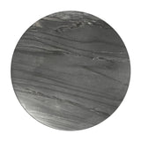 Modern European furniture - Evans Black Natural Marble Top Side Table - www.oroa.com