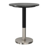 Modern European furniture - Evans Black Natural Marble Top Side Table - www.oroa.com