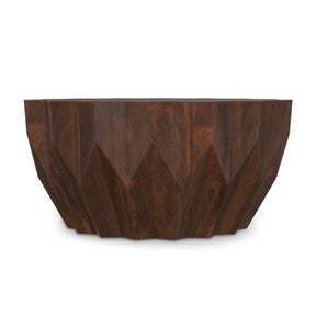 Modern European furniture - Wide Solid Mango Wood Coffee Table - www.oroa.com