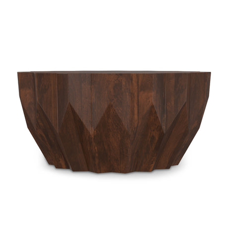 Modern European furniture - Wide Solid Mango Wood Coffee Table - www.oroa.com