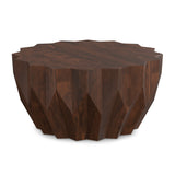 Modern European furniture - Wide Solid Mango Wood Coffee Table - www.oroa.com
