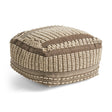 Modern European furniture - Brown Beige Large Pouf - www.oroa.com