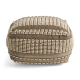 Modern European furniture - Brown Beige Large Pouf - www.oroa.com