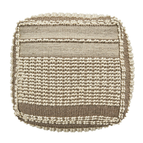 Modern European furniture - Brown Beige Large Pouf - www.oroa.com