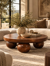 Modern European furniture - Solid Wood Central Coffee Table - www.oroa.com