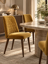 Mid-Century Modern Velvet Dining Chairs (2) |OROA