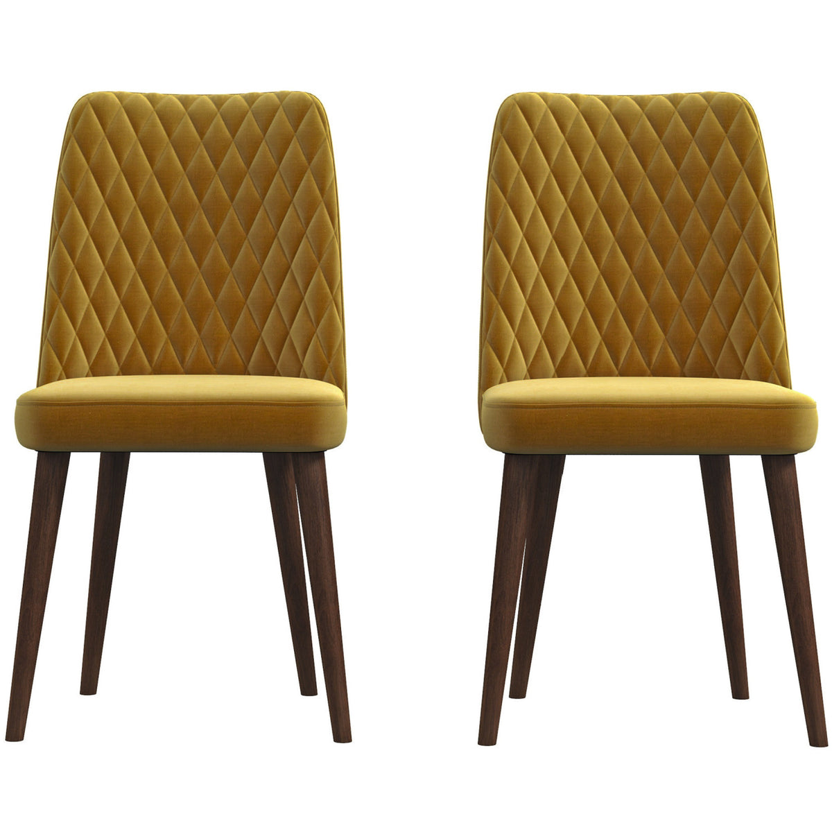 Mid-Century Modern Velvet Dining Chairs (2) |OROA