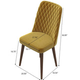 Mid-Century Modern Velvet Dining Chairs (2) |OROA